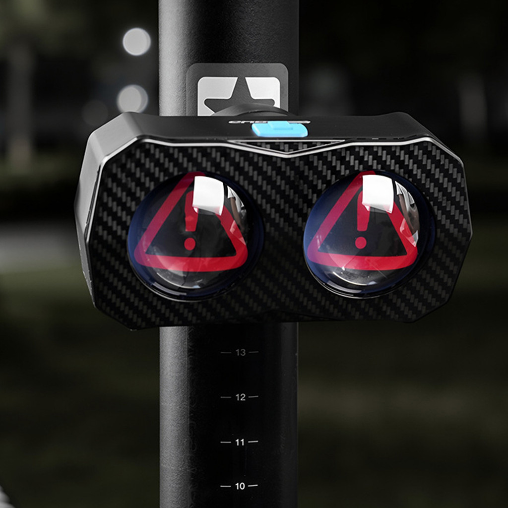 Luz Traseira De Bicicleta De 1.44 Polegadas Com Sensor De Freio Display Colorido De Alto Brilho Para Urbanos E Trilhas