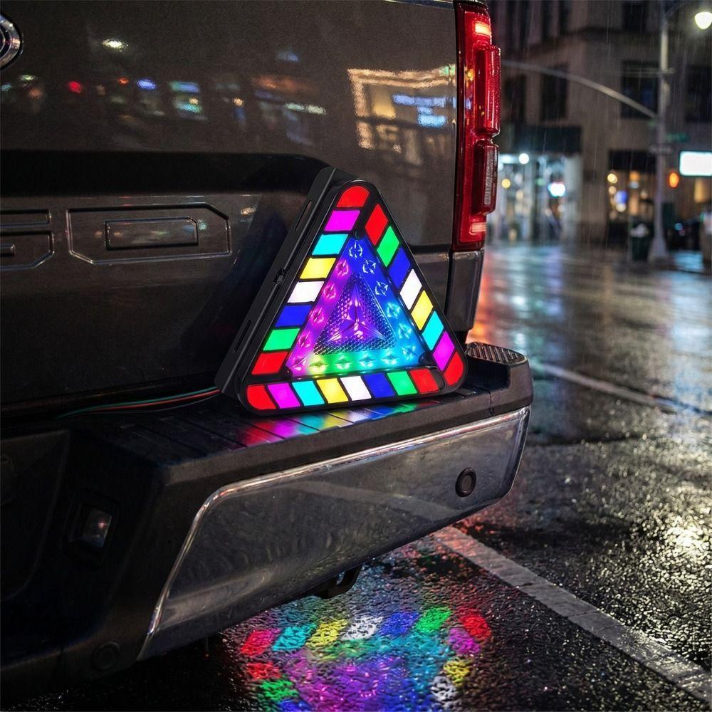 Luzes De Freio BLISVEX , Traseiras Tricolor De Alto Brilho , Luz Estroboscópica Colorida À Prova D'água