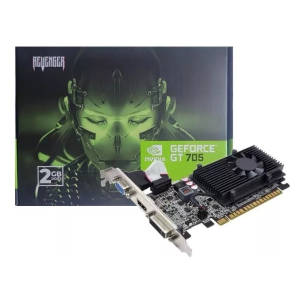Placa De Video Nvidia Vga Geforce Gt 705 2gb Ddr3 Game Promo