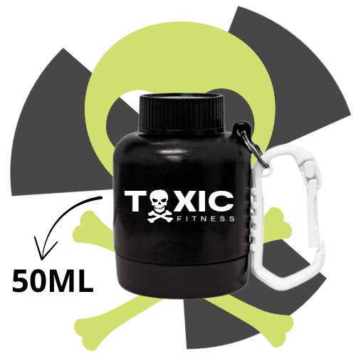 Chaveiro Porta Whey Protein e Suplementos 50ml-Pré-Treino Academia-1 SCOOP DE 30G-TOXIC FITNESS