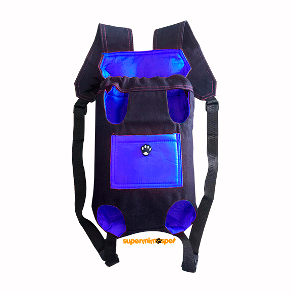 Bolsa Mochila Canguru Transporte tamanho P Azul Promoção