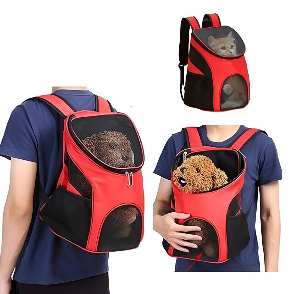 MOCHILA TRANSPORTE CANGURU CAES GATOS BOLSA DE PASSEIO PET DOG BAG VIAGEM CACHORROS PETSHOP COM BOLSOS LATERAIS