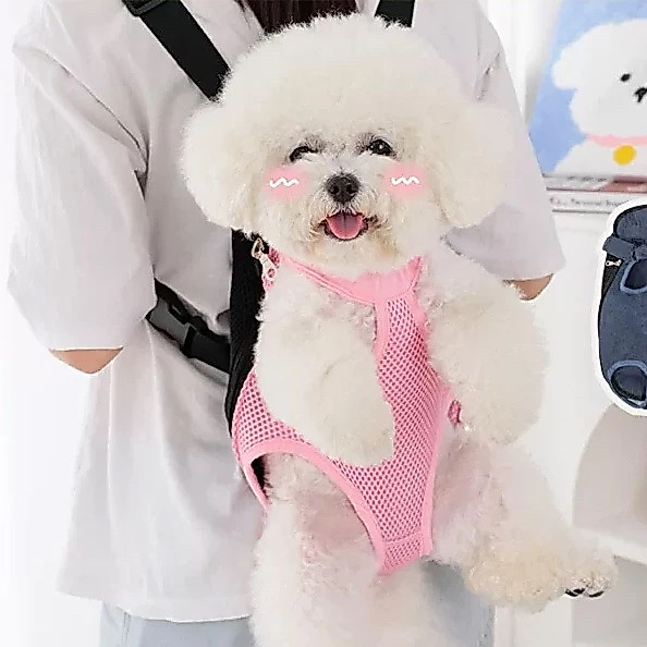 Mochila Canguru Transporte de Pet Cachorro Gato,tamanho P