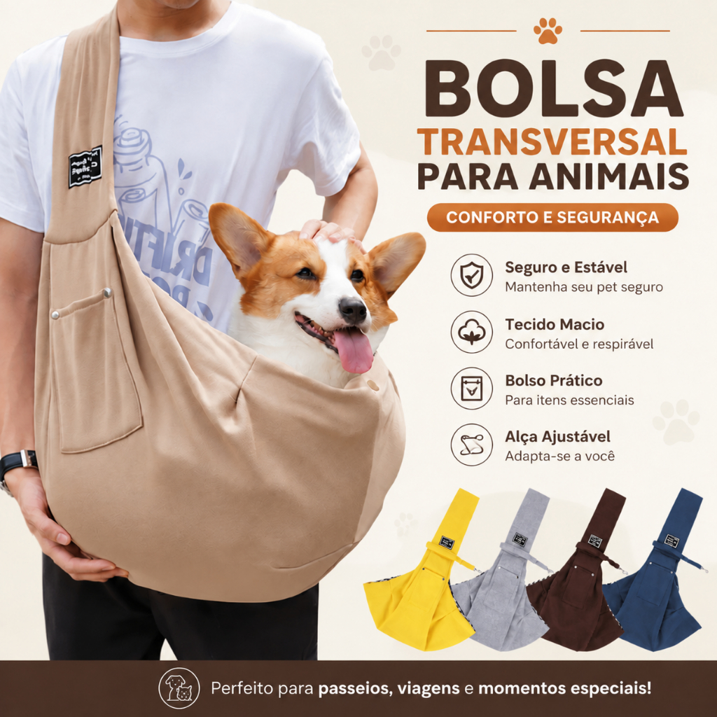 Mochila Para Animais De Estimação Canguru Bolsa De Viagem Ao Ar Livre O Ombro