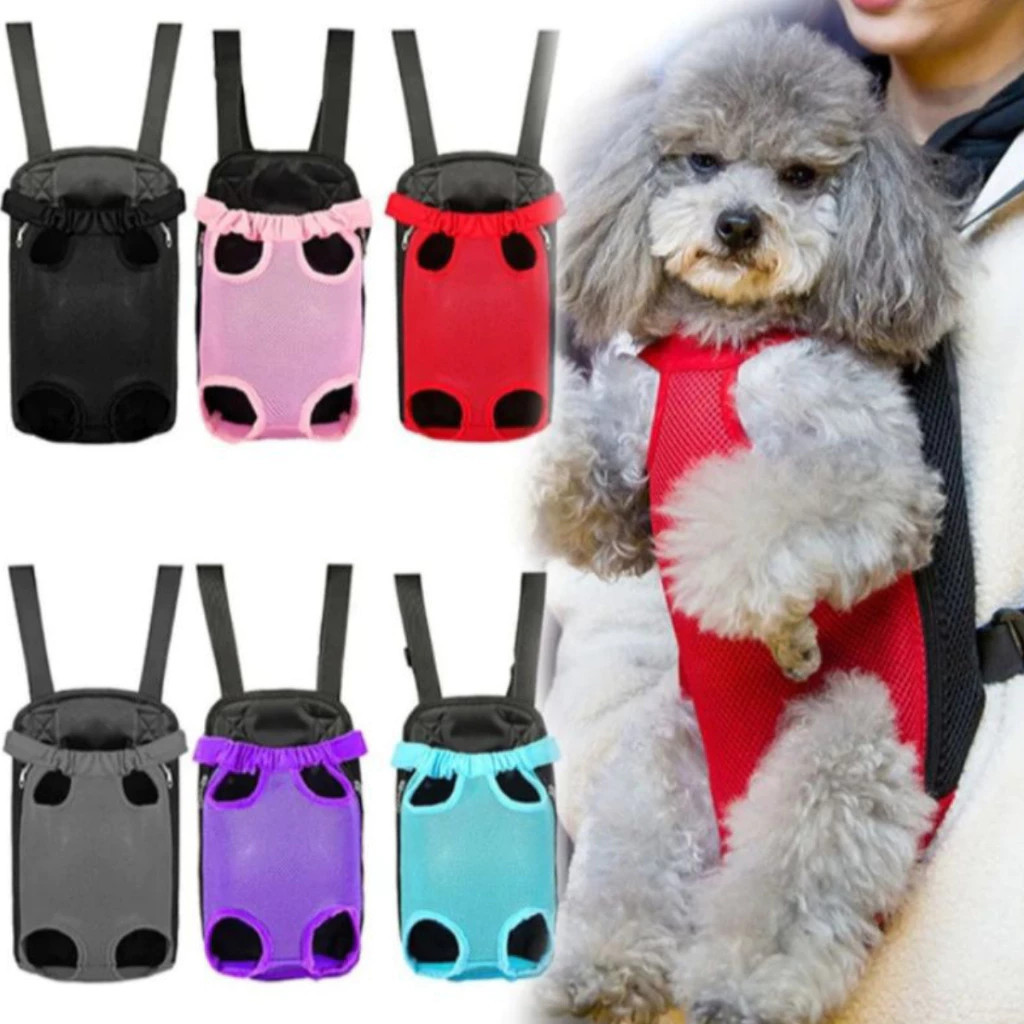 Bolsa Canguru Transporte De Pet Cachorro Cão Gato Mochila Visão Panorâmica Passeio Confortável 2