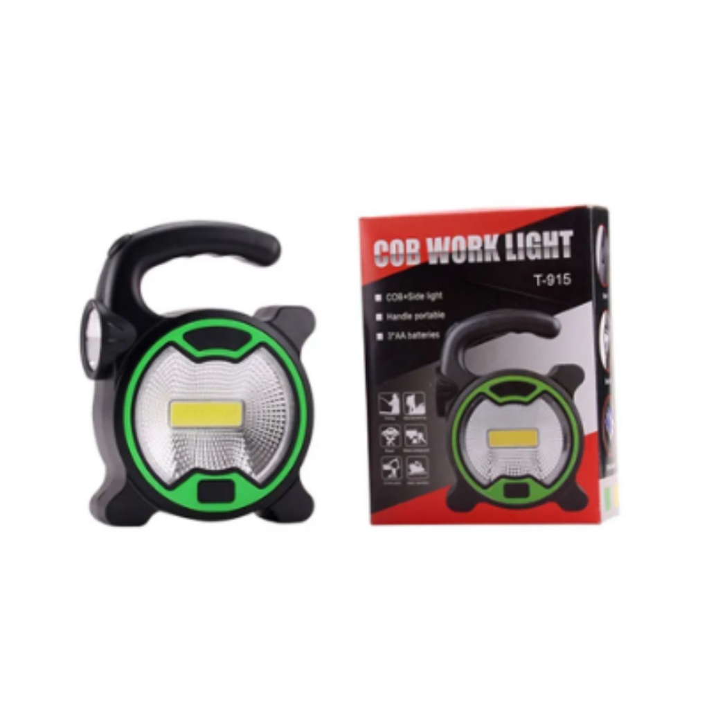 Lanterna de Mão Camping Cob Light a Pilha Portátil