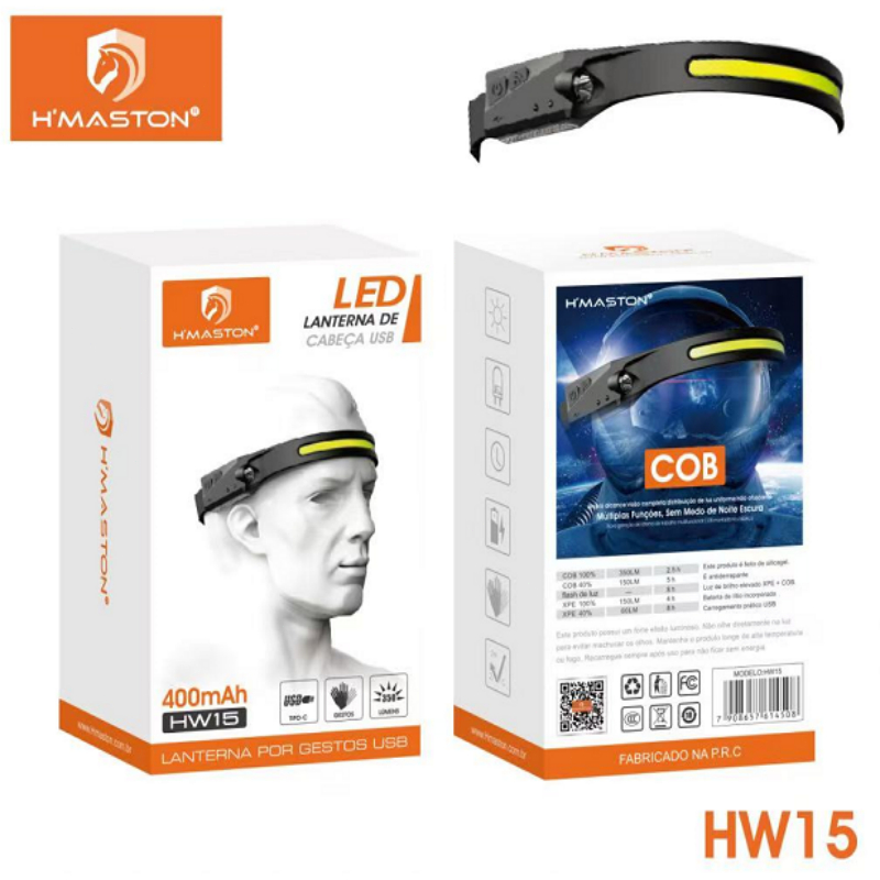 2025 brilhante super Lanterna de Cabeça Recarregável Led Corpo Motion Camping Torch Light Lamp Com