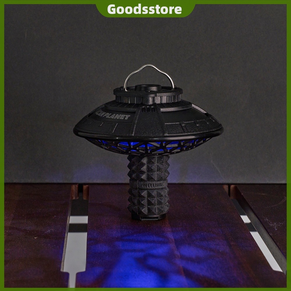 UFO Abajur Camping Light Cover Lâmpada De Atmosfera Retrô Para Caminhadas E Acampamento Ao Ar Livre [Goodsstore.br]