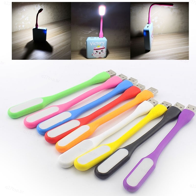 Flexível Mini USB Led Luzes Noturnas Livro Lâmpadas De Leitura Iluminação Branca Para camping BR27B