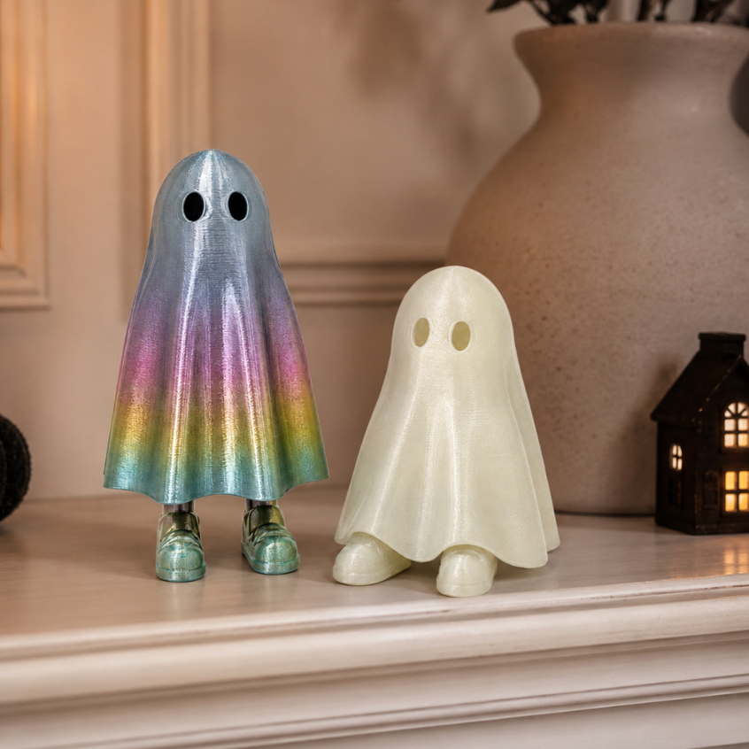 Fantasma com Pernas Tênis Perninhas Halloween Decoração Prateleira