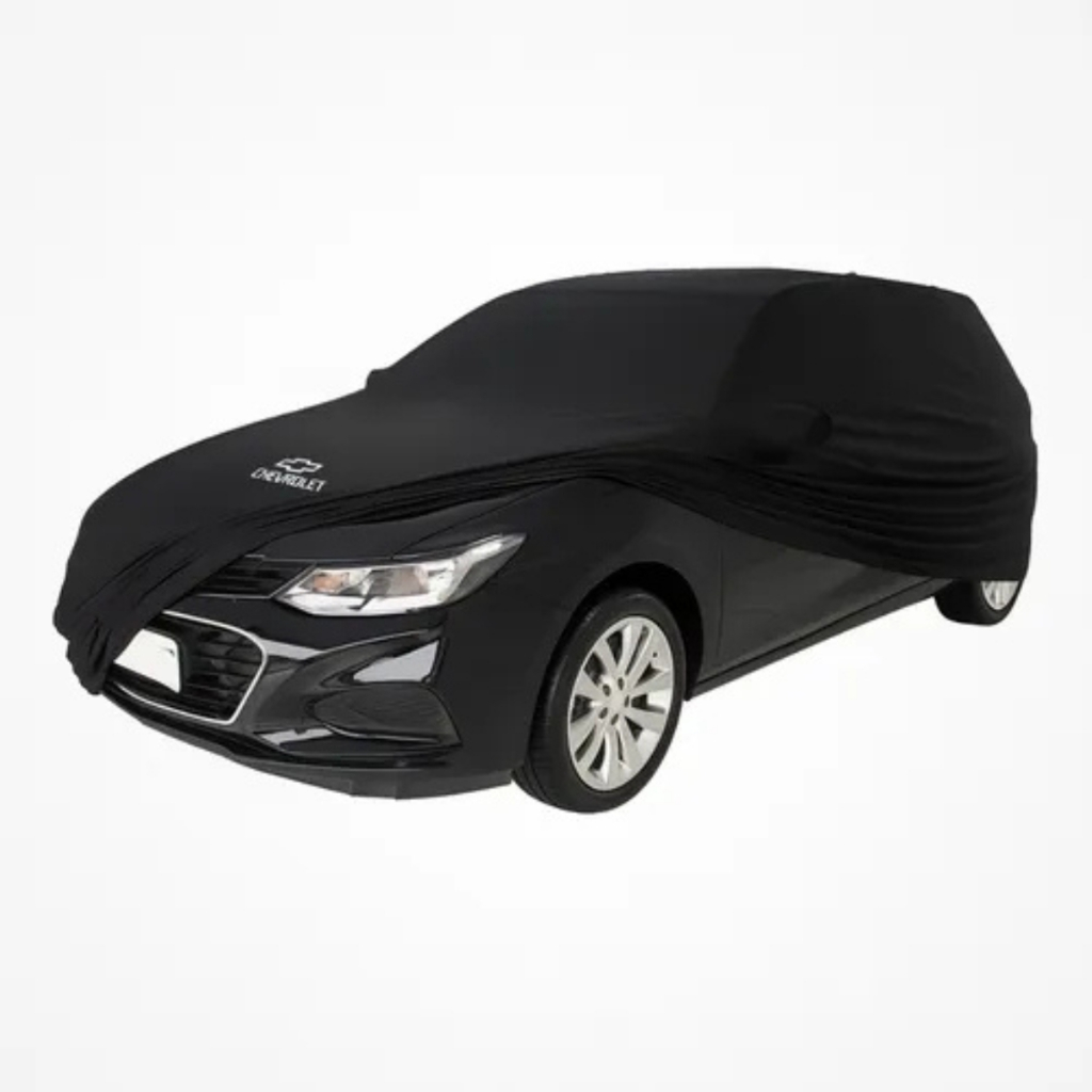 Capa Para Cruze Hatch Gm Tecido Helanca Lycra Cor Preta Full