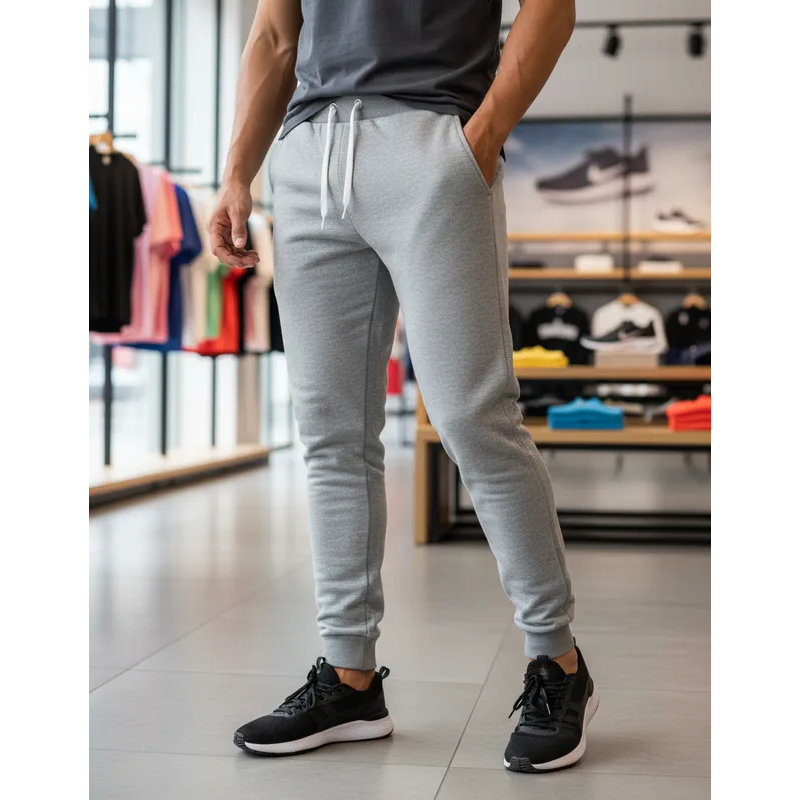 Calça Masculina Helanca Tecido Leve e Respirável Academia Corrida Caminhadas Uso Casual Inverno