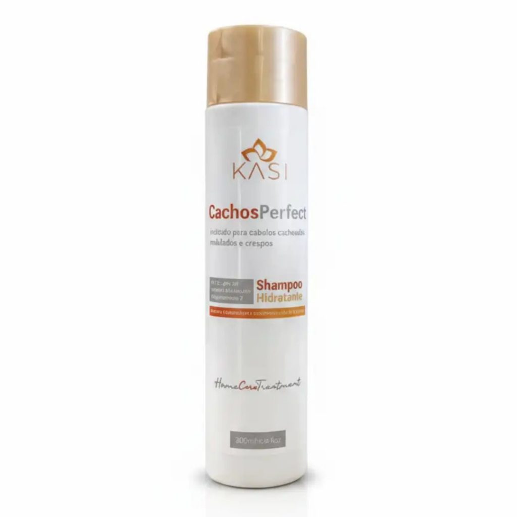 Shampoo Hidratante Cachos Perfect Kasi 300ml | Para Cabelos Cacheados, Definição e Controle do Frizz