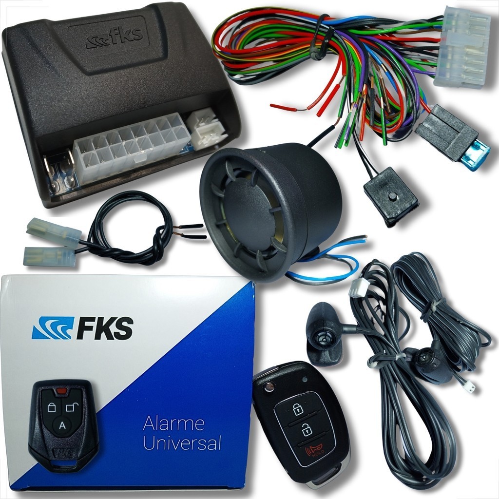 ALARME E BLOQUEADOR COM CHAVE CANIVETE COMPLETO LINHA HYUNDAI UNIVERSAL HB20 I30 TUCSON AUTOMOTIVO
