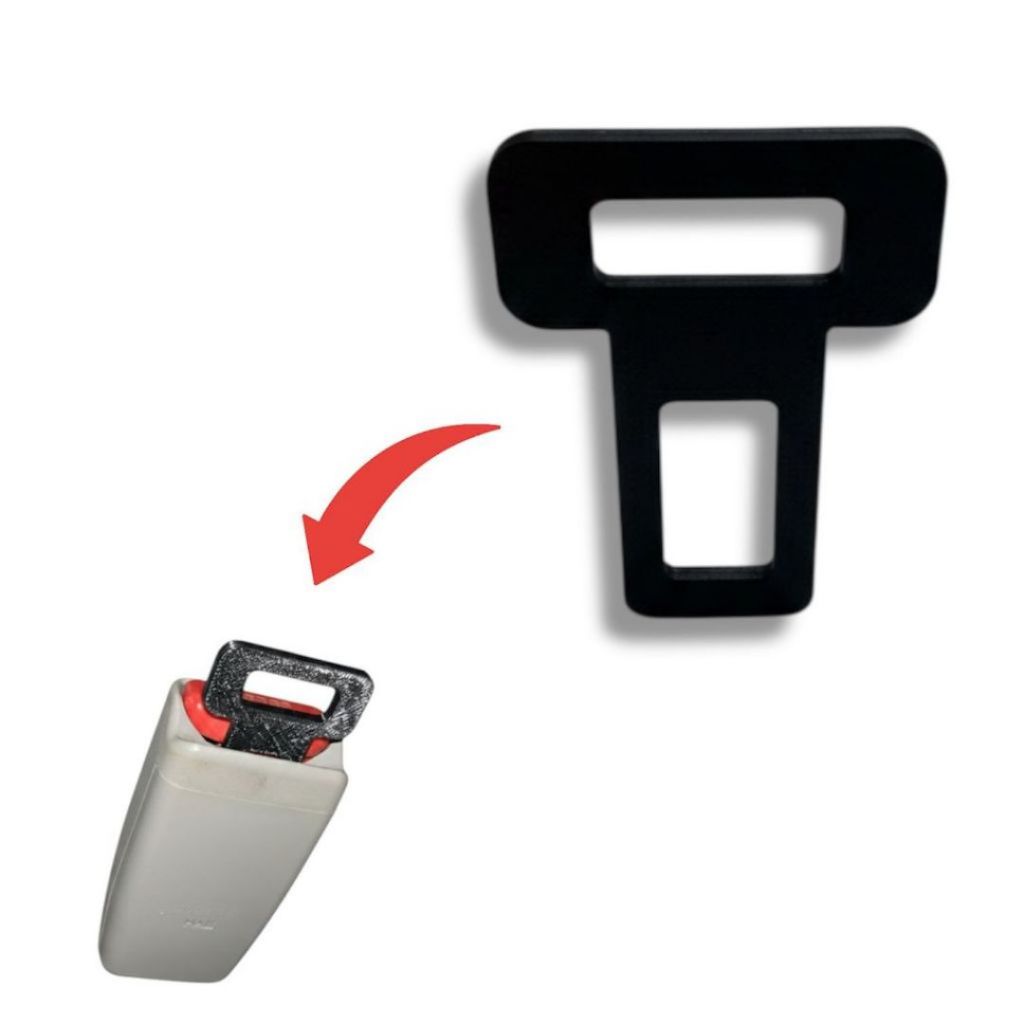 Kit 2 Clips para Cinto de Segurança Universal Anti Alarme Sonoro | Silenciador Automotivo para eliminar aviso de beep