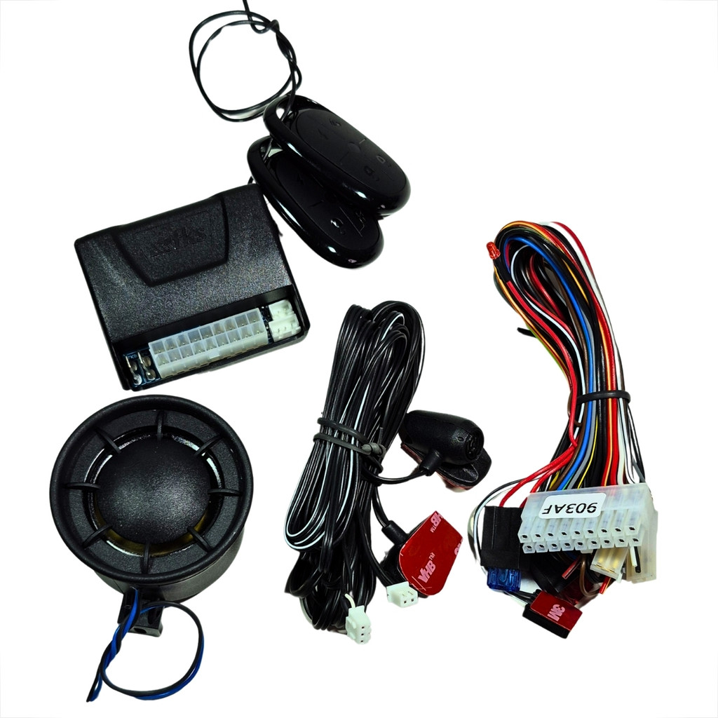 ALARME AUTOMOTIVO UNIVERSAL FKS FK903 AF CR800 COM BLOQUEIO ANTIFURTO 2 CONTROLES ORIGINAL