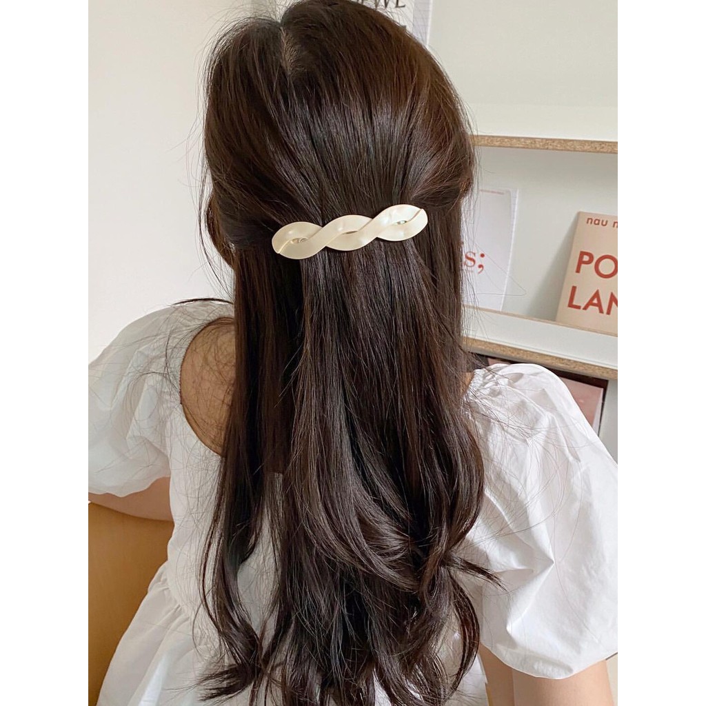 Xixi molho coreano estilo legal grampo de cabelo elegante simples acetato Hairpin elegante torcido primavera clipe japon