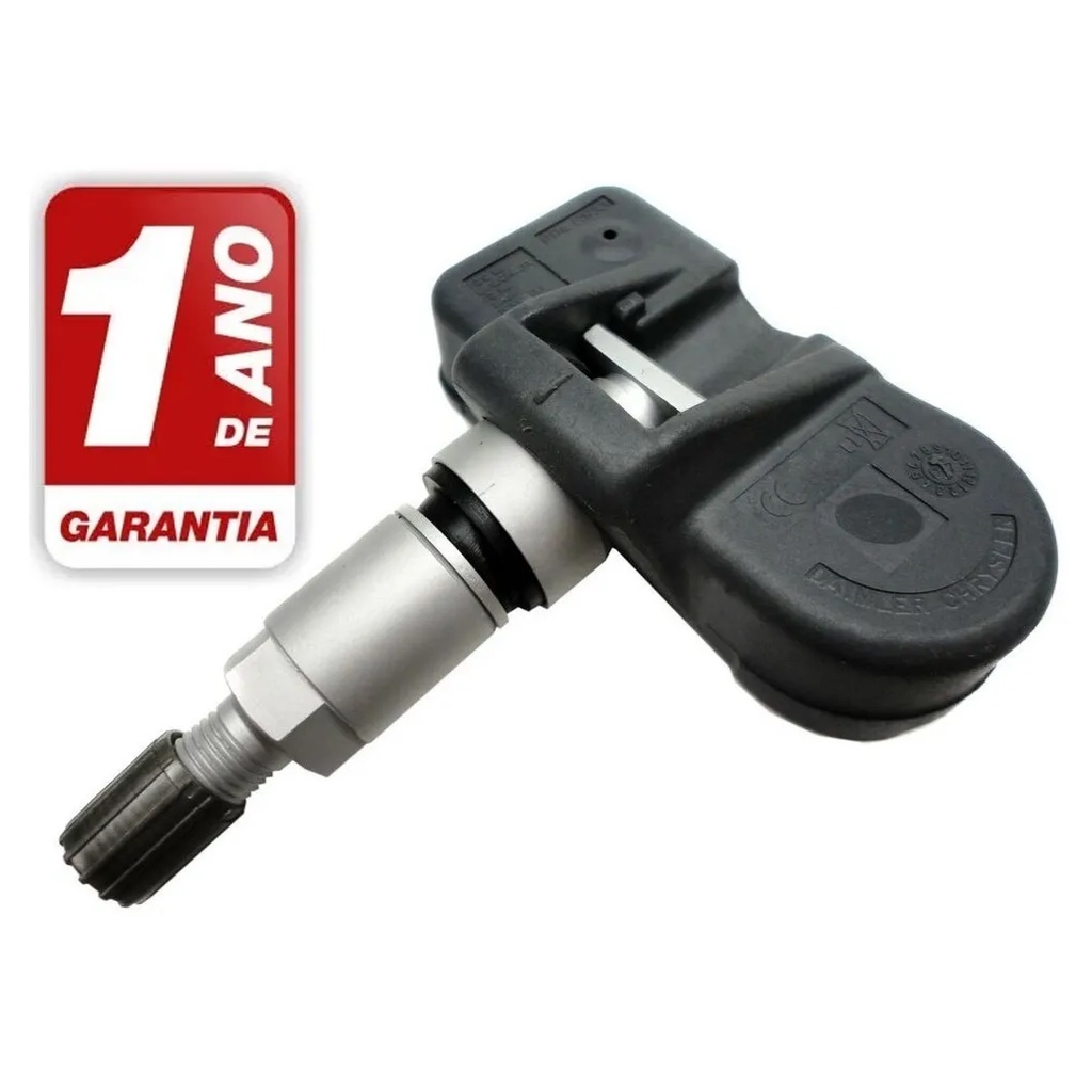 Sensor Pressão Pneu Tpms Dodge Journey Caravan Charger Magnum RAM 1500 2500 3500 Jeep Grand Cherokee Ram 2006 2007 2008 2009 2010 2011 2012 Válvula Bico Pito Wrangler Compass Patriot Liberty 433MHz