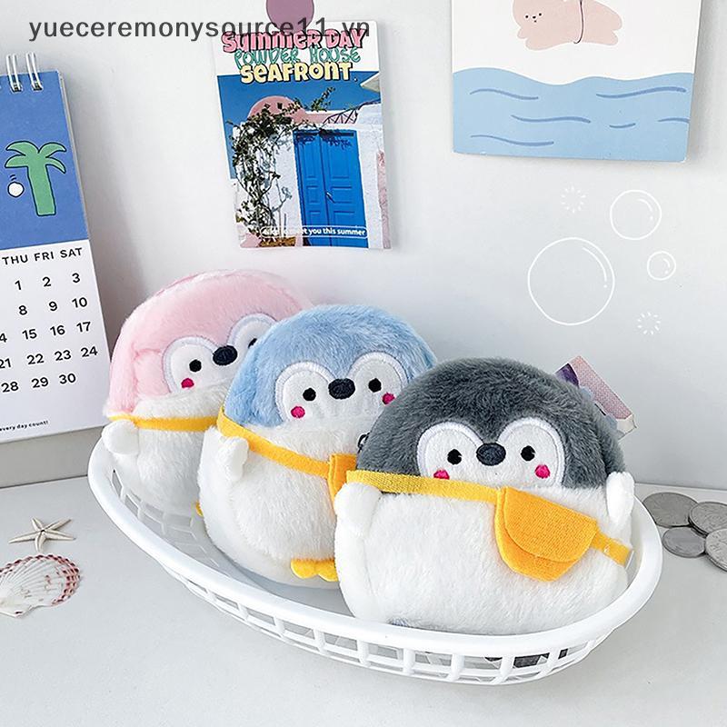 Bolsa De Moedas De Pinguim Pequeno Fofo Macio Mini Desenho Animado Linda Linha De Dados Simplicidade Durável Acessórios