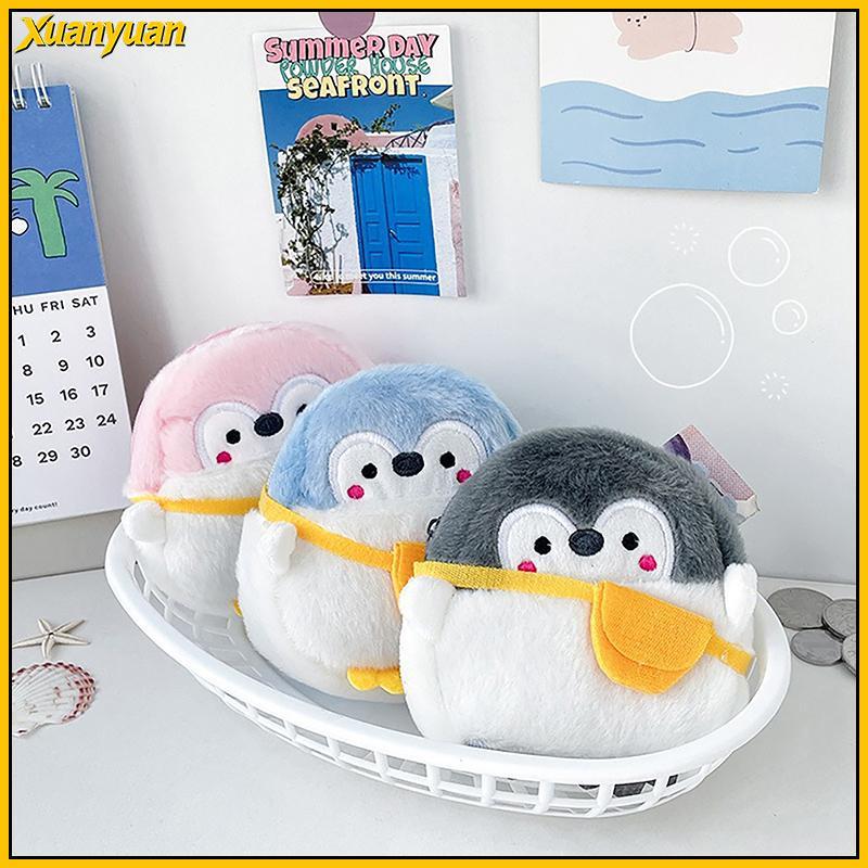 XYuan Bonito Pequeno Pinguim Moeda Bolsa Macia Mini Dos Desenhos Animados De Moedas Adorável Linha De Dados Saco Simplic