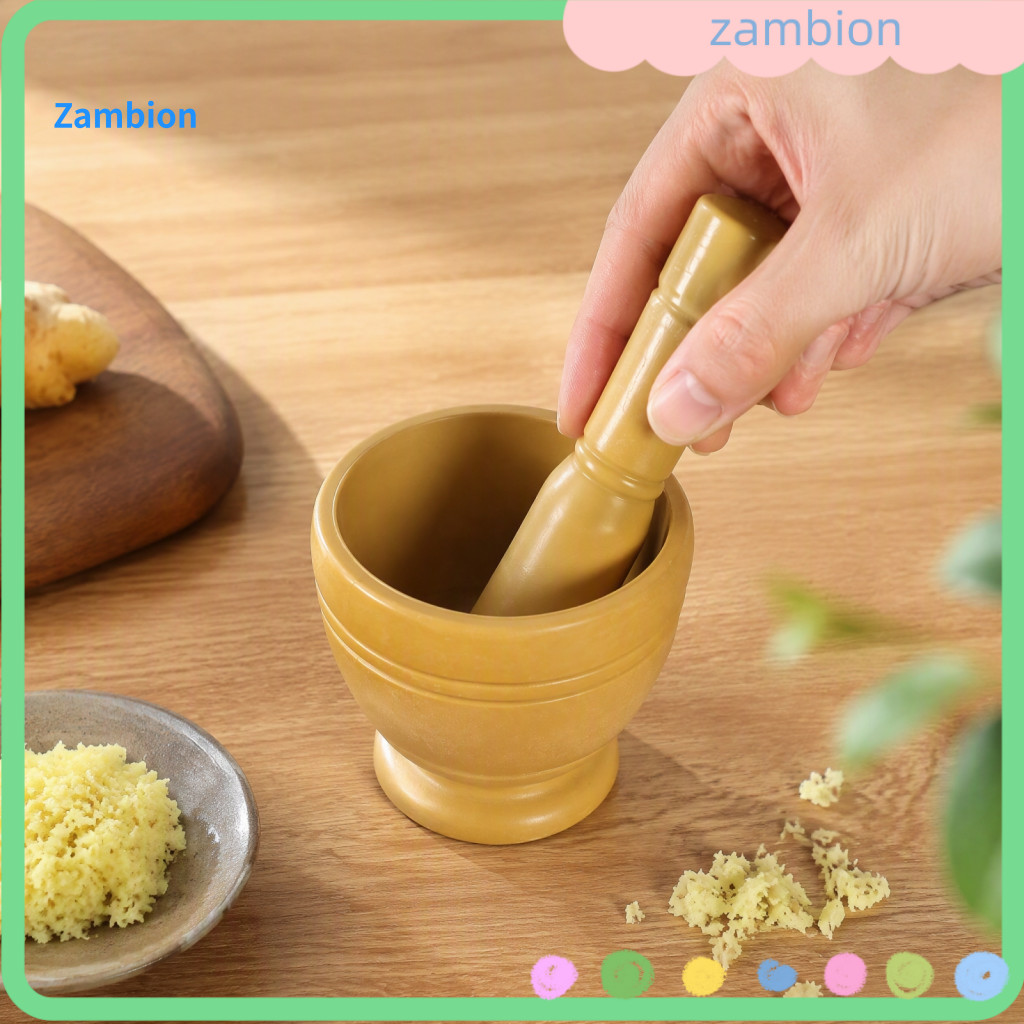 Ginger Masher for Cooking Herb Grinder Mortar and Pestle Set for Garlic Herbs Spices – Handheld for Chili Lightweight