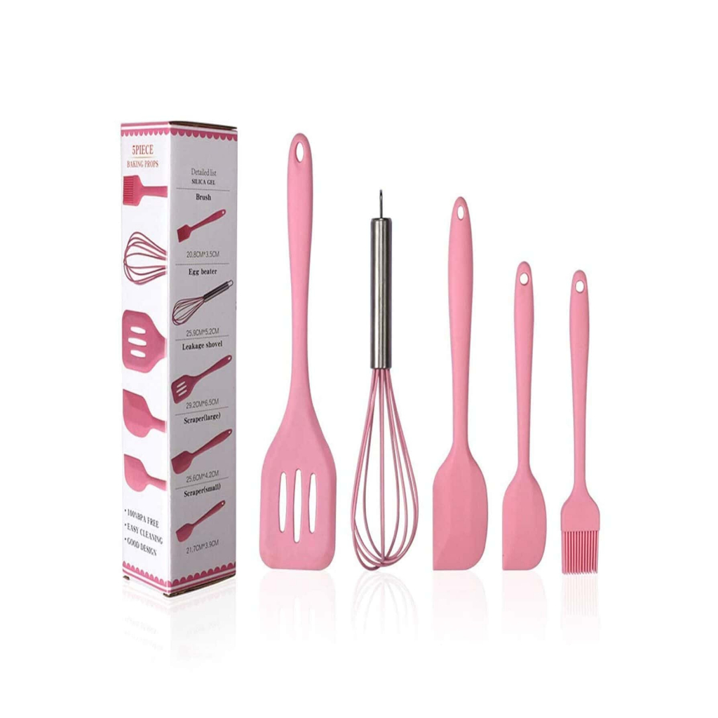 kit5 piece baking props anasyshop SILICONE BAKING UTENSIL SET Baking Props Heat Resistant Kitchen Tools BPA Free硅胶套5件