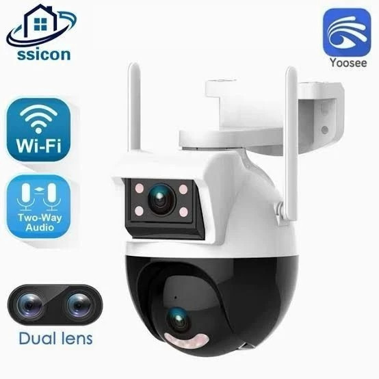 Camera Dupla 4k Hdr Wifi Prova D'água Profissional Inovadora com Visao Noturna C/InfravermelhoCâmera