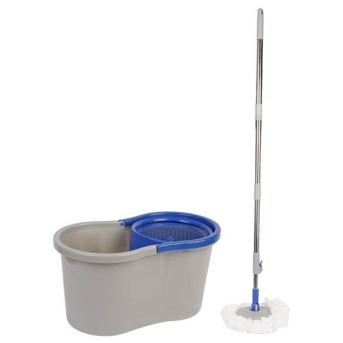 Mop Giro 360 Balde Duplo Sistema Dupla Acao Pratico Limpeza Rapida Residencial Profissional