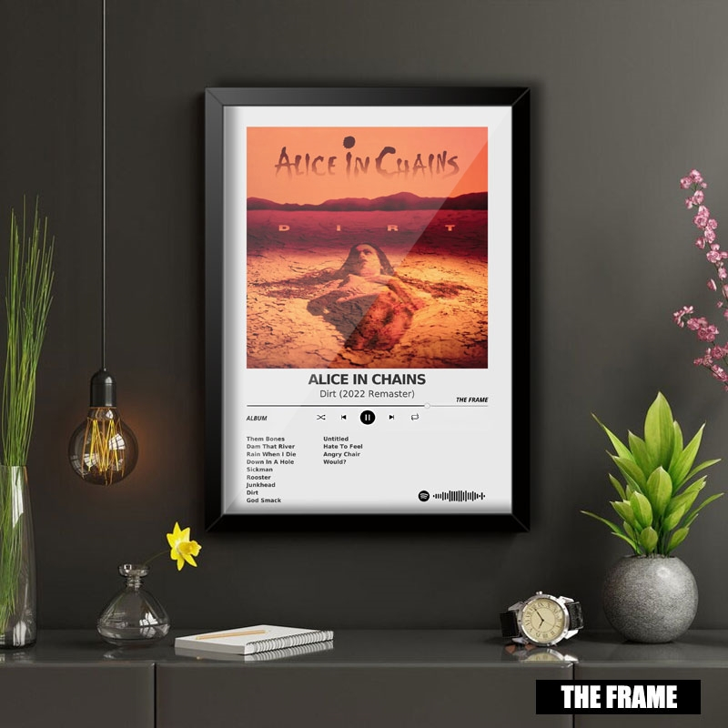 Quadro Decorativo A4/A3 Spotify Album Dirt (2022 Remaster) Alice In Chains