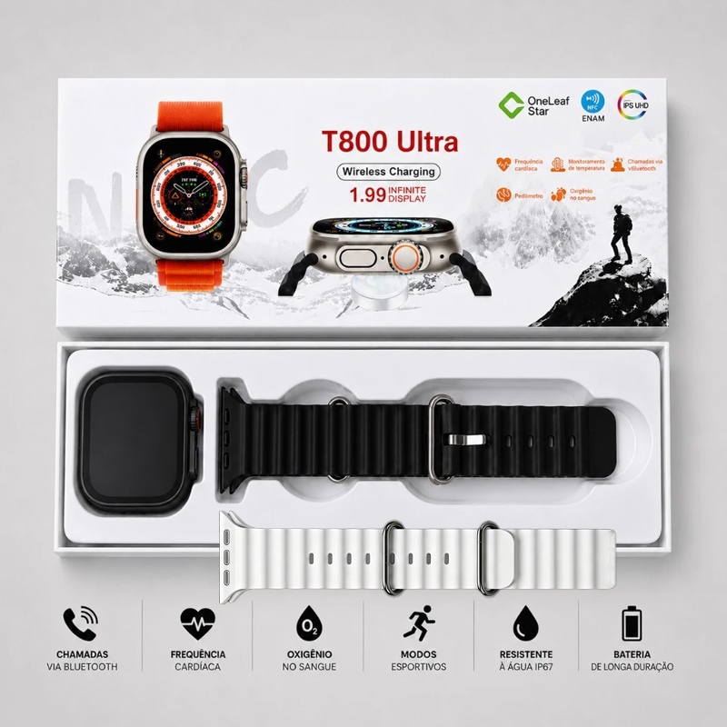 2026 T800 Ultra Mais Recente Smartwatch Relógio Inteligente Série 10 2.09 Polegadas
