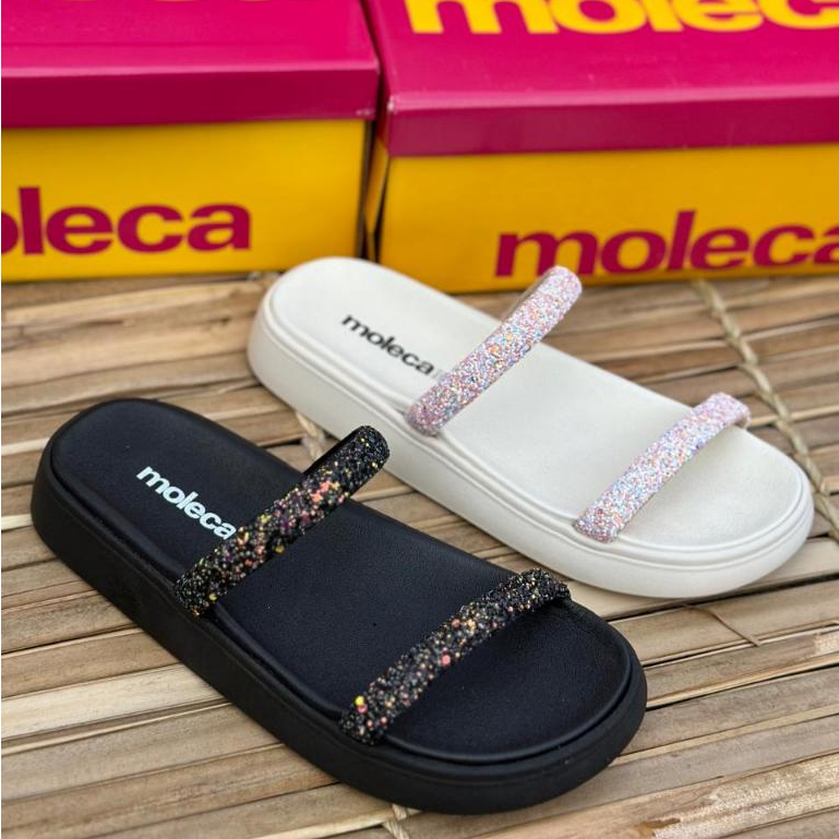 Sandália Moleca 5507.100 Casual Plataforma Leve Feminina Conforto e Estilo