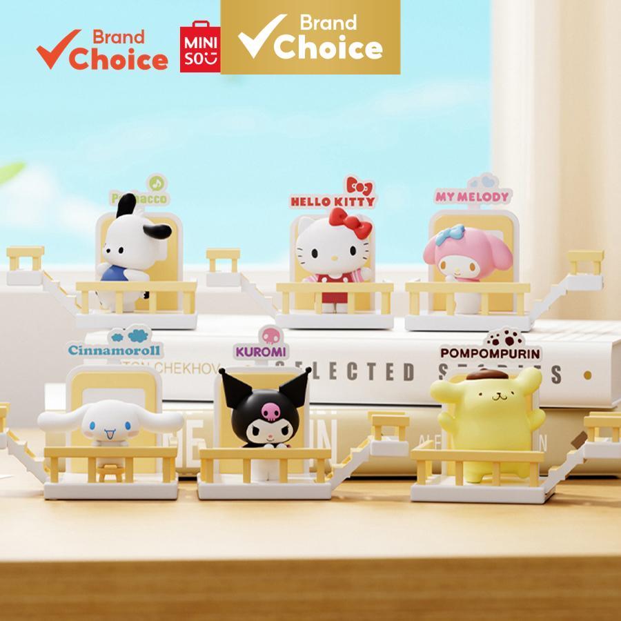 MINISO  sanrio personagens série - encantador ornamento magnético alegre com hello kitty, my melody, kuromi,