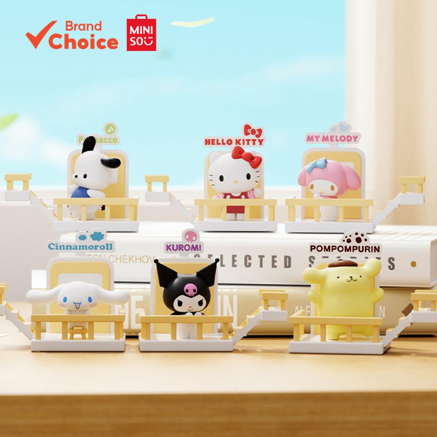 MINISO  Série de personagens Sanrio - Enfeite magnético encantador e alegre com Hello Kitty, My Melody, Kuromi,
