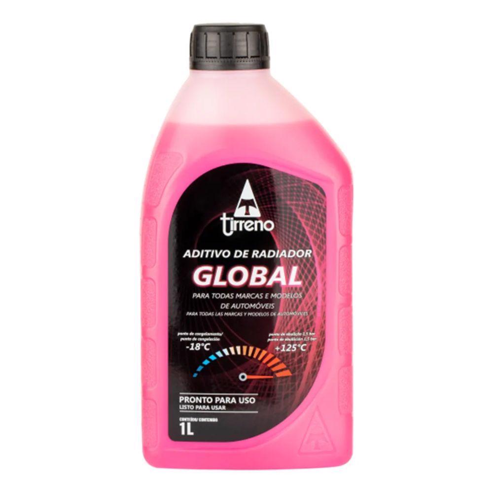 Aditivo Radiador Tirreno Global 35R Rosa Pronto Uso 1L