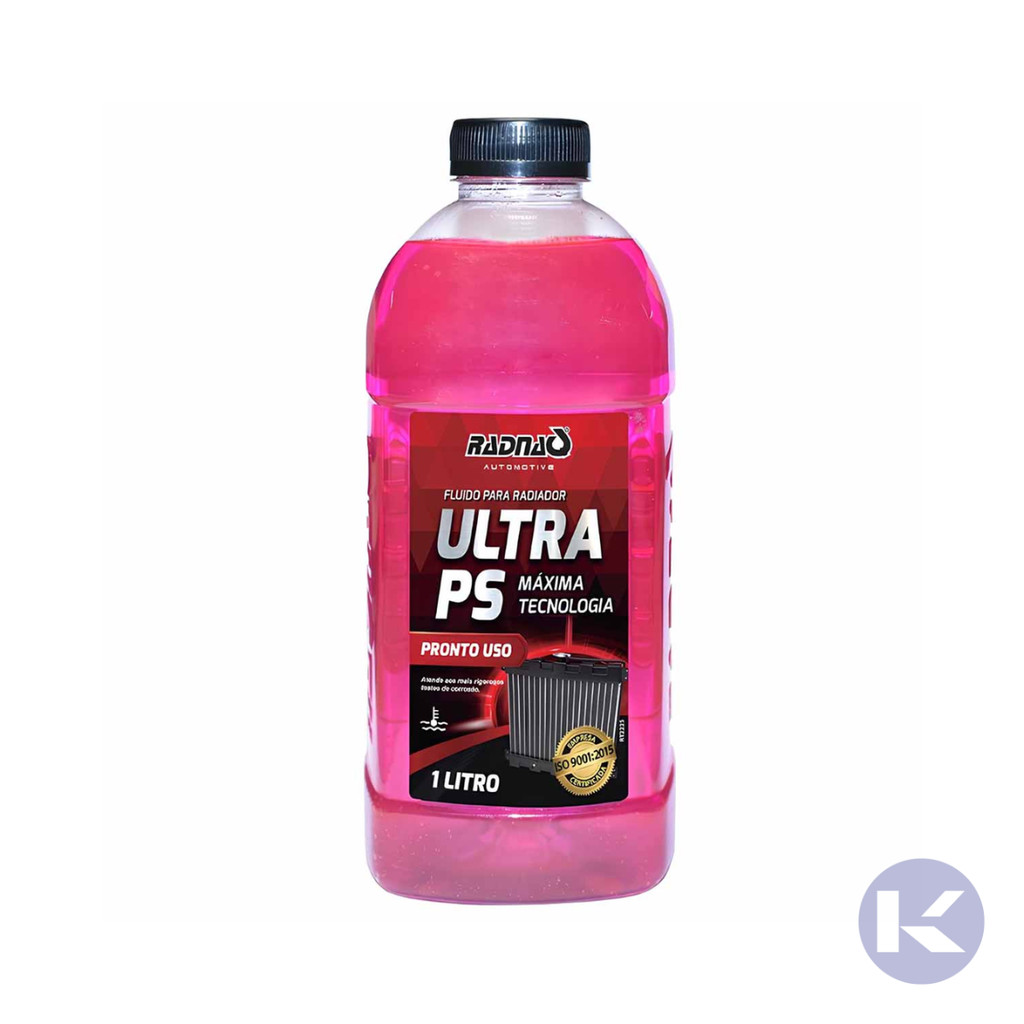 Aditivo Fluido Radiador 1L Ultra PS Radnaq Rosa Pronto para Uso