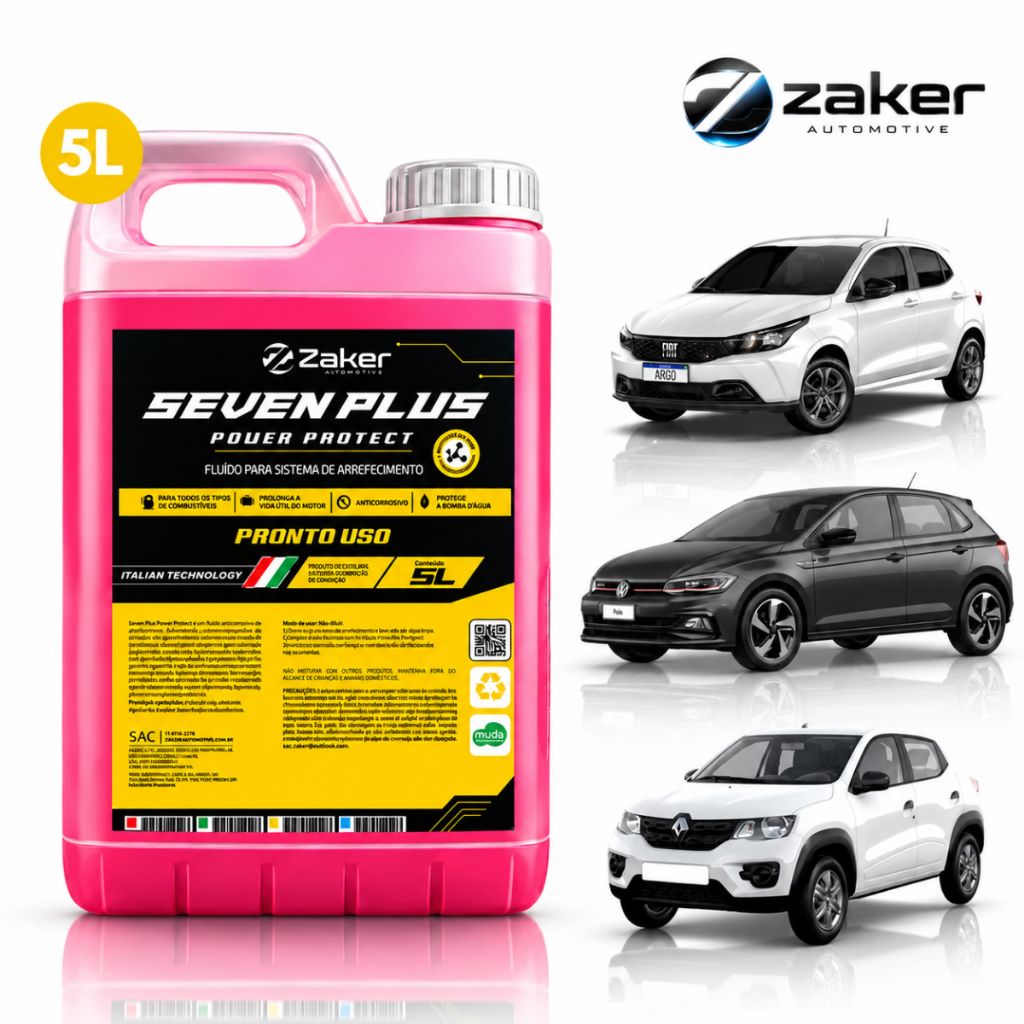 Kit 2 Unid Aditivo Fluido Anticorrosivo Rosa 10L Pronto Uso Original Zaker Hb20 Polo Onix Kwid Fit