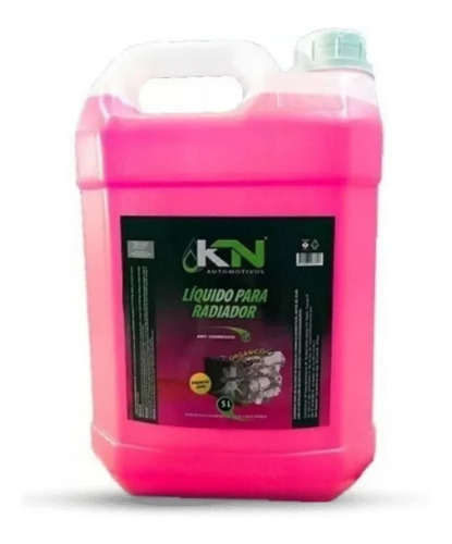 Aditivo Rosa Para Radiador 5 Litros Diluído Pronto Para Uso Kn