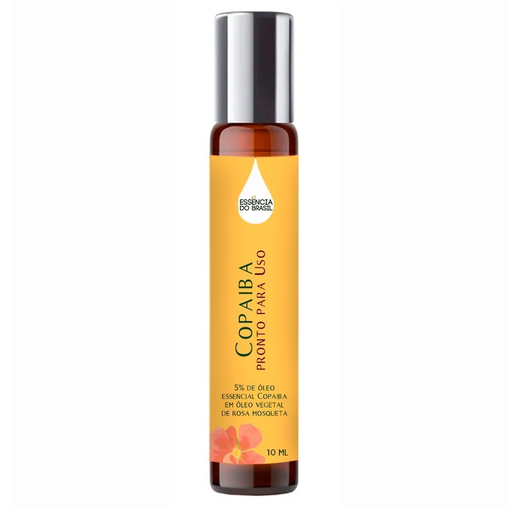 Óleo de Copaíba 10ml Roll On- com Rosa Mosqueta - Pronto Uso