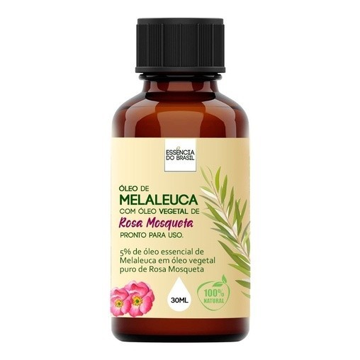 Óleo de Melaleuca com Rosa Mosqueta 30ml - Pronto para Uso