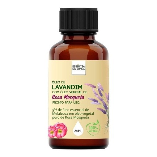 Óleo de Lavandim com Rosa Mosqueta 60ml - Pronto para Uso