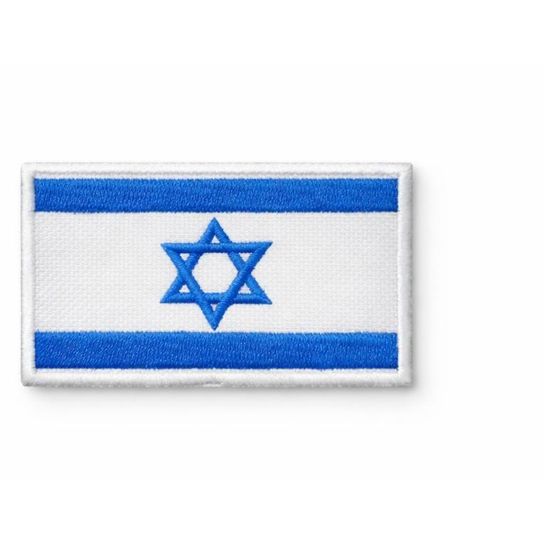 Patches bordado termocolante  bandeira de Israel tamanho 7cm por 5 cm