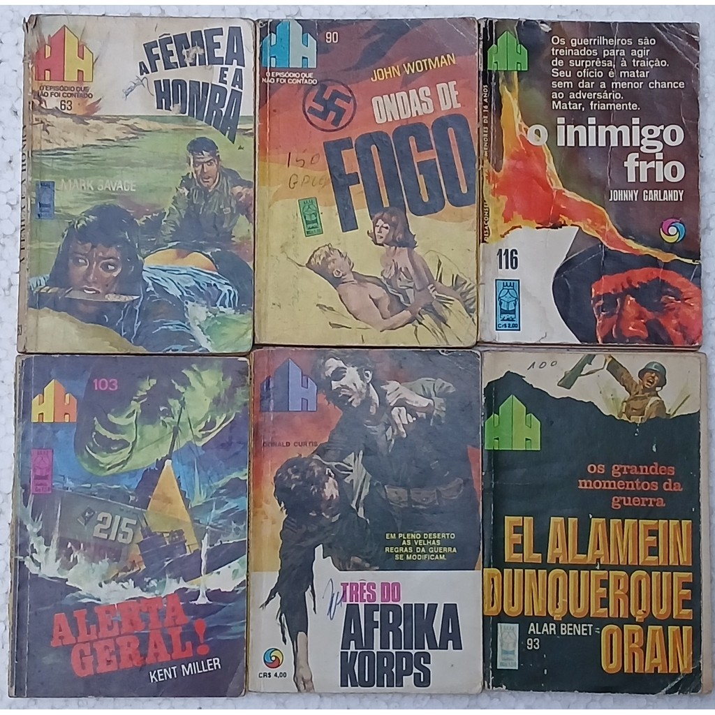 6 Volumes: H H nºs 63, 90, 93, 102, 116 e 156 de Mark Savage; John Wotman; Johnny Garlardy 7240224
