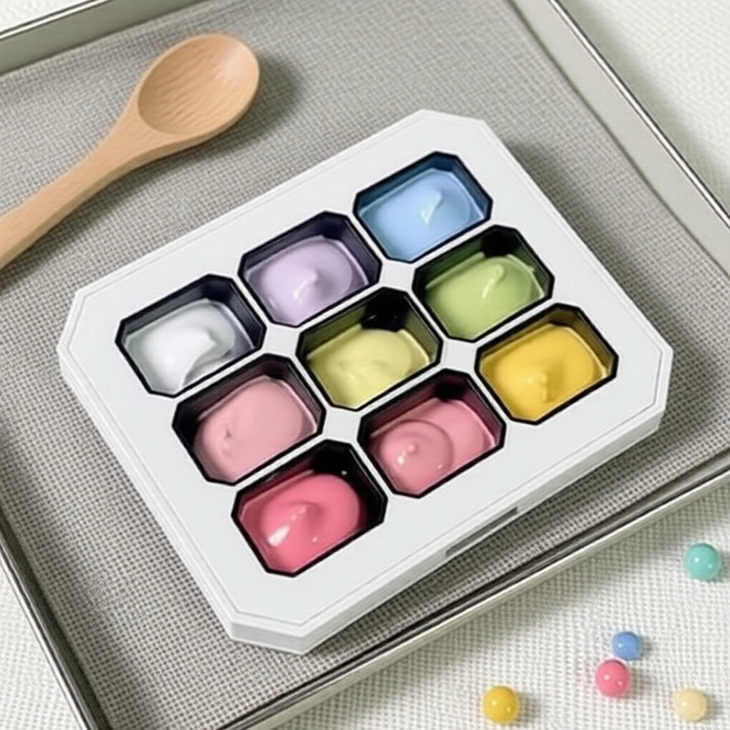 Paleta de Gel para Unhas AntirManchas - Gel Adesivo Sólido de Alta Saturação para Desenhos Coloridos e Degradê