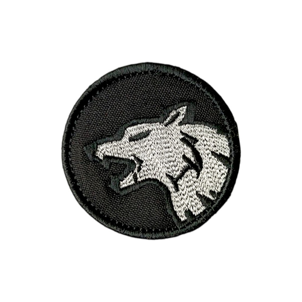 Patch Emblema Lobo One Bordado com Velcro