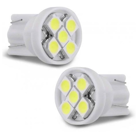 Par Led Pingo T10 5w5 De 5 Pontos 6000k Branco