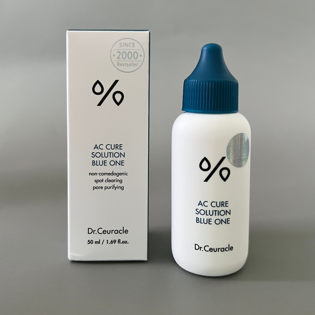 Dr . Ceuracle AC CURE SOLUTION BLUE ONE Não Comedogênico/Limpeza De Pontos/Purificação De Poros 50ml