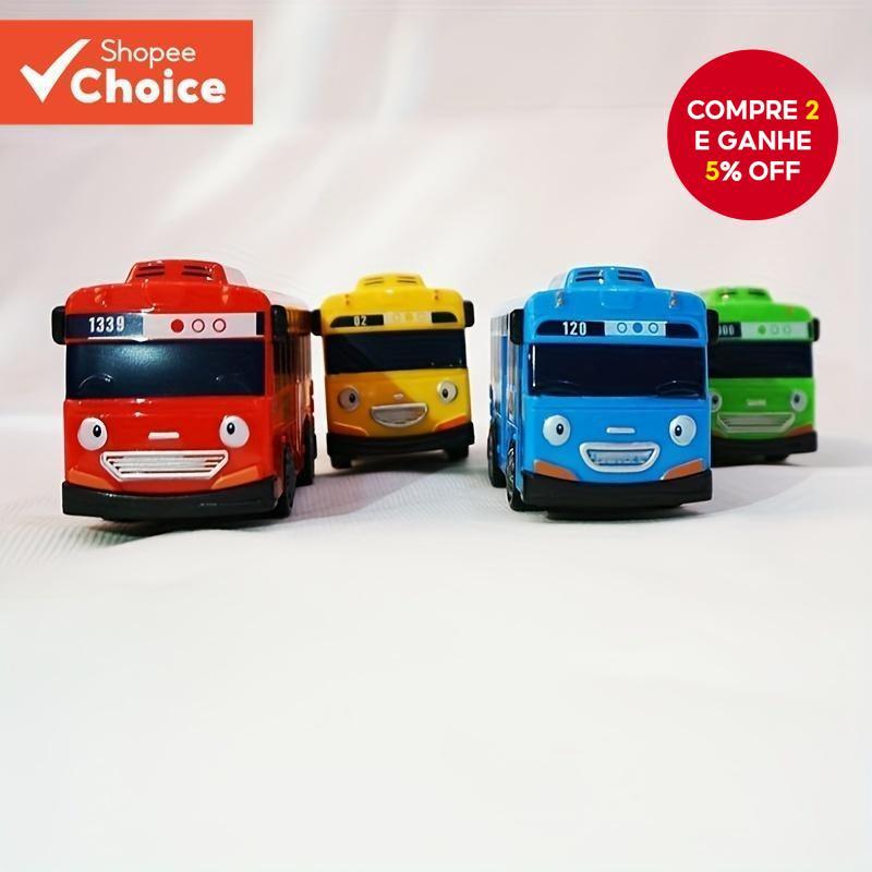 Puxar Para Trás Veículos Min Tayo Pequeno Ônibus Modelo De Carro De Plástico Crianças Presente De Aniversário De Natal I