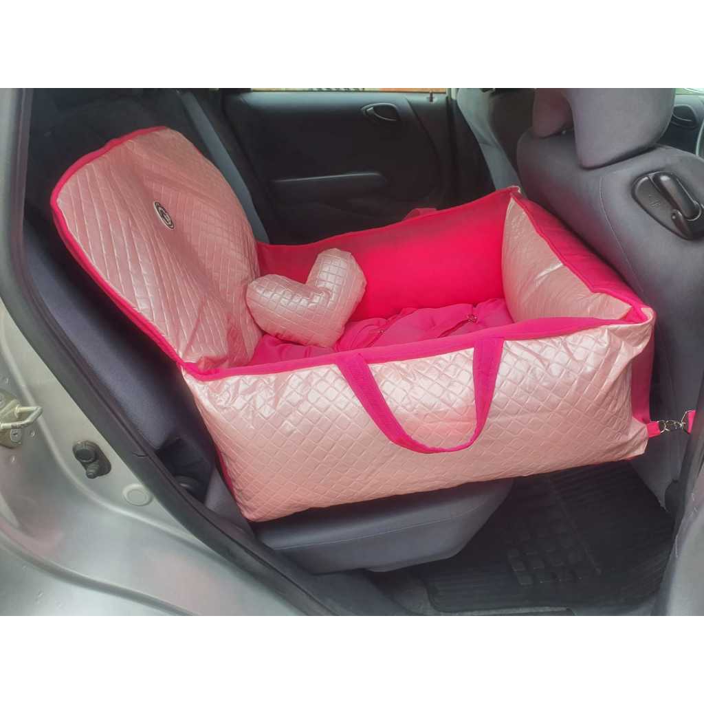 Cadeira De Carro Banco De Trás Delicate Pink M Alça Para Transporte e Assento Cinto de Segurança