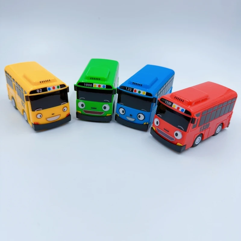 Puxar Para Trás Veículos Min Tayo Pequeno Ônibus Modelo De Carro De Plástico Crianças Presente De Aniversário De Natal I