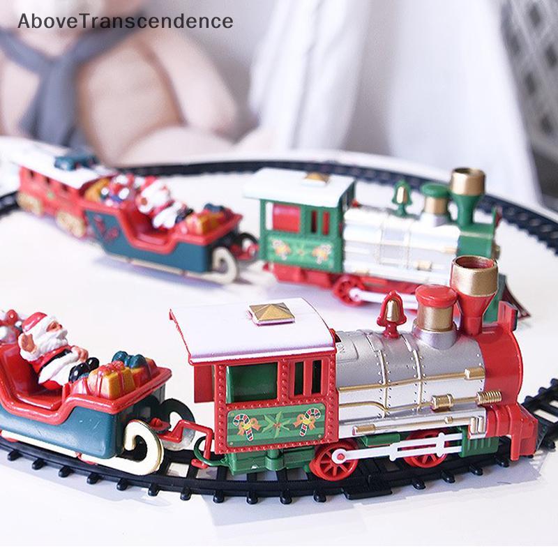 Trem De Natal Brinquedos Elétricos Decoração Da Árvore Tra Quadro Carro Ferroviário Com Som & Luz Presentes